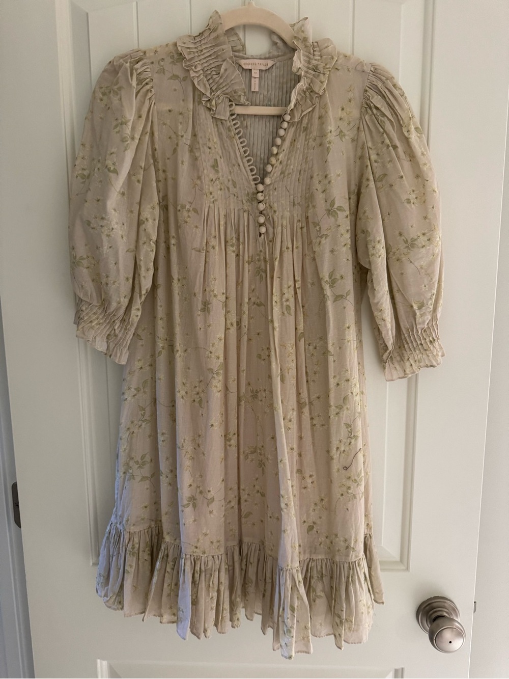 Rebecca Taylor XS light pink floral dress